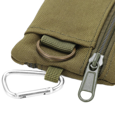 Compact Nylon EDC Molle Pouch with Carabiner - InspiredGrabs.com